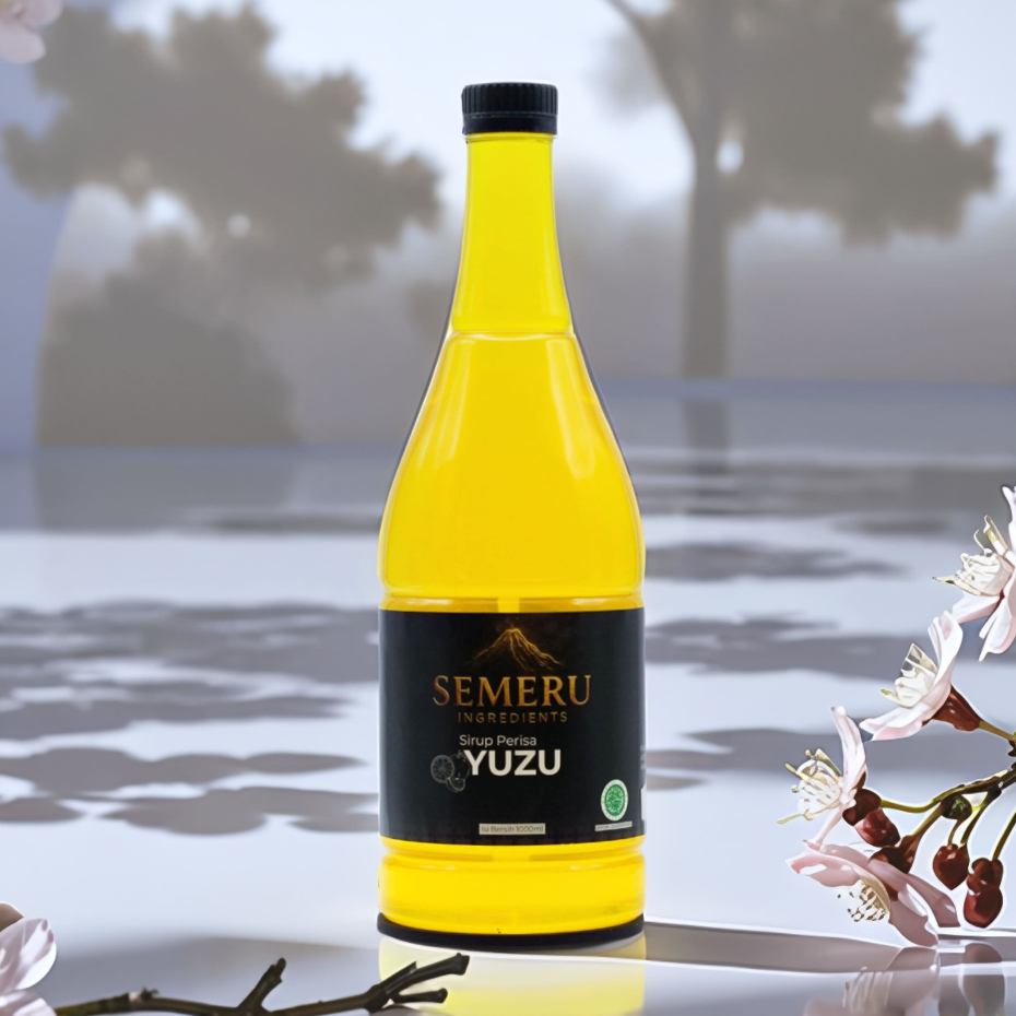 Semeru Sirup - Syrup Yuzu 1000ml - Sirup Minuman Rasa Yuzu