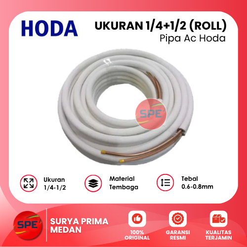 PIPA AC HODA UKURAN 1/4-1/2 ( ROLL )