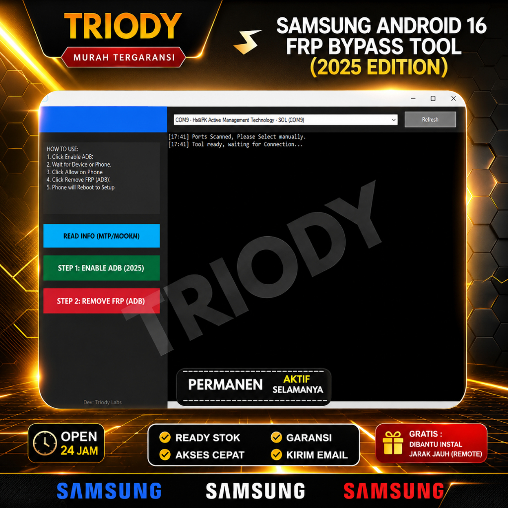 Samsung Android 16 FRP Bypass Tool (2025 Edition)