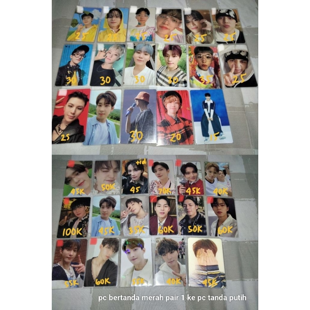 (cek deskripsi) photocard pc seventeen wonwoo mingyu ready stock daredevil soco burstday boboiboy me