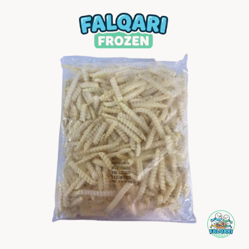 Kentang Frozen Crinkle 2kg Kentang Goreng Kiloan Mcd  - FALQARI Frozen