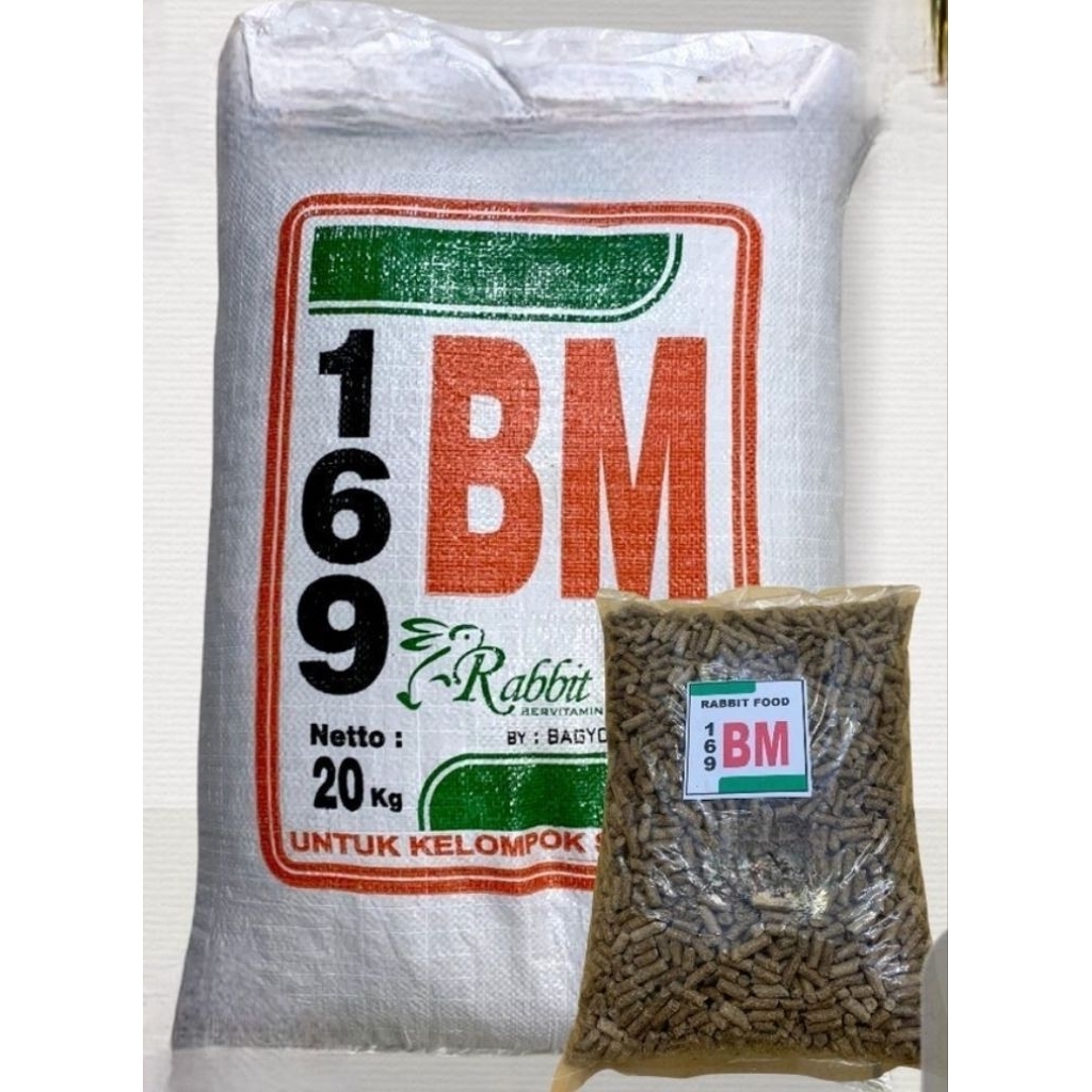 Pelet kelinci pertumbuhan penggemuk bm169