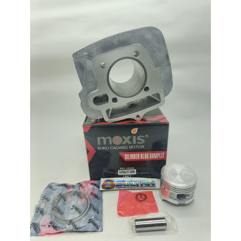CYLINDER BLOK + PISTON  KOMPLIT MOXIS SUPRA FIT NEW - LEGENDA - SUPRA FIT LAMA - REVO LAMA - SUPRA F
