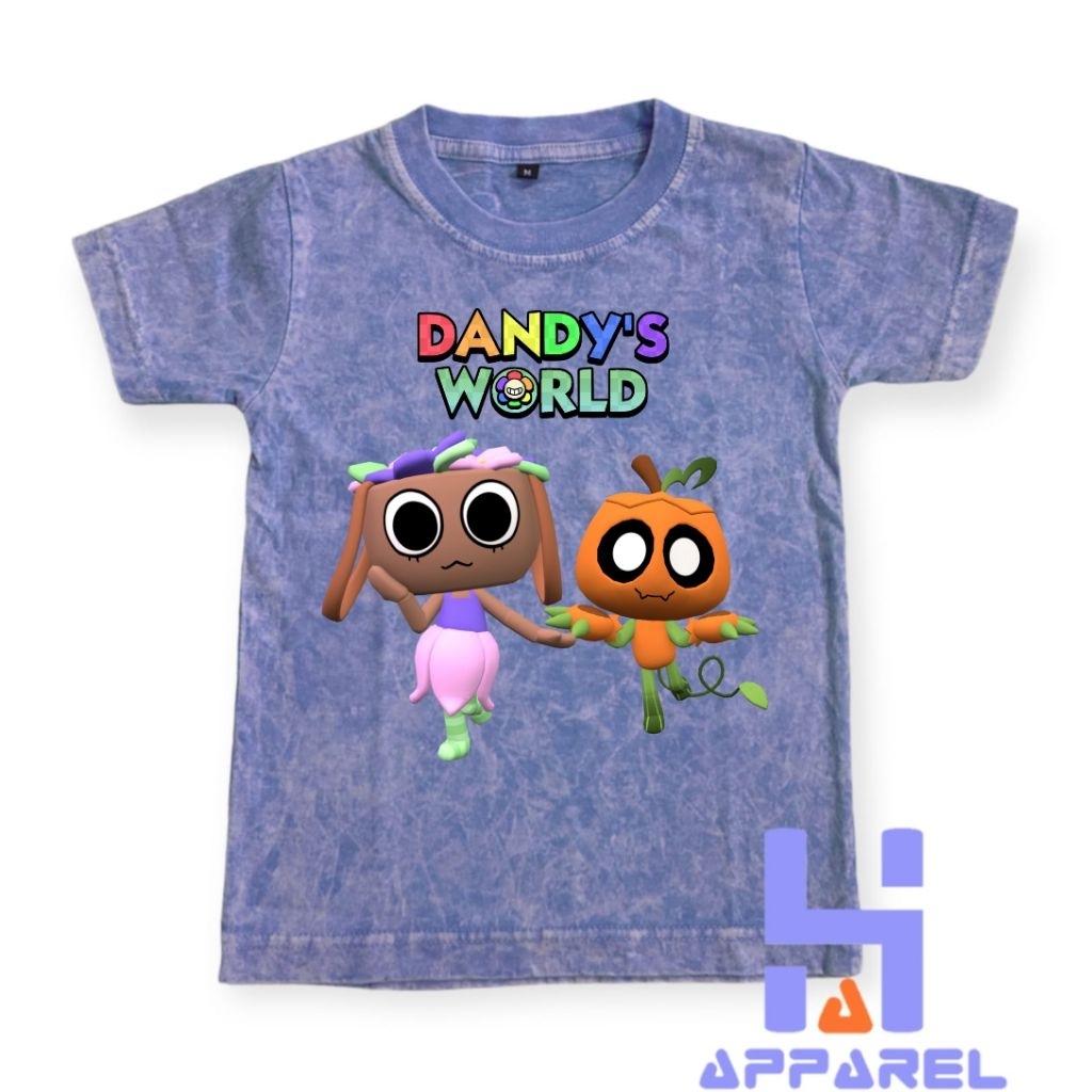BAJU ANAK KAOS ANAK WASHED DANDY'S WORLD BASSIE GOURDY