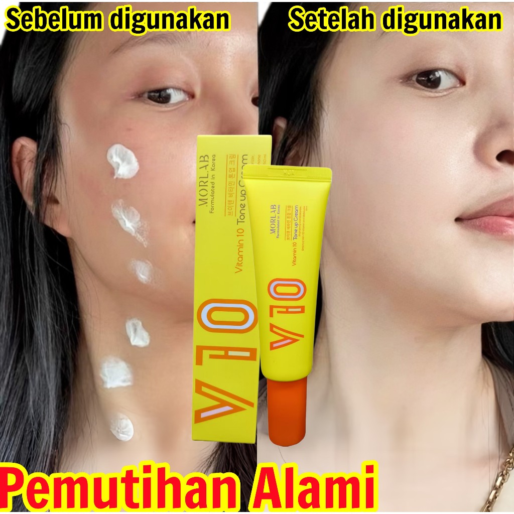 MORLAB - Krim Pencerah Vitamin V10 - 50ml
