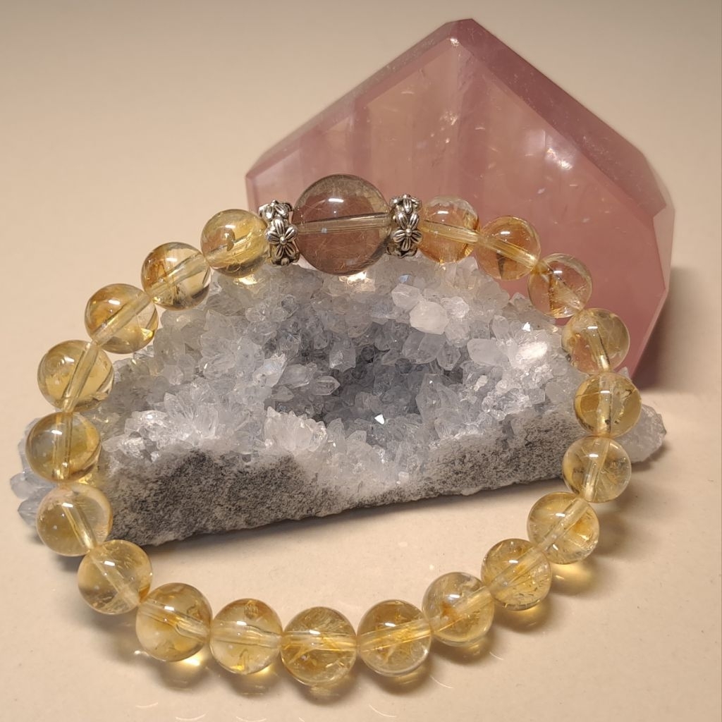Gelang Citrine Natural Stone DIY