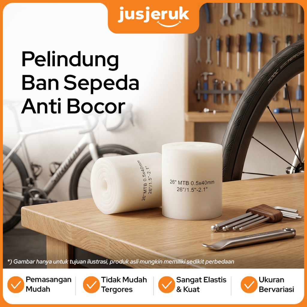 Pelindung Ban Sepeda Anti Bocor Tipe MTB Inch - MTB 29 Inch, Putih