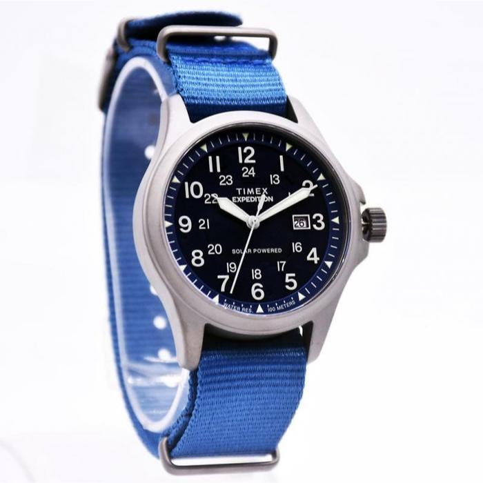 TIMEX TW2Y31700 Jam Tangan Pria Analog Solar-Kanvas