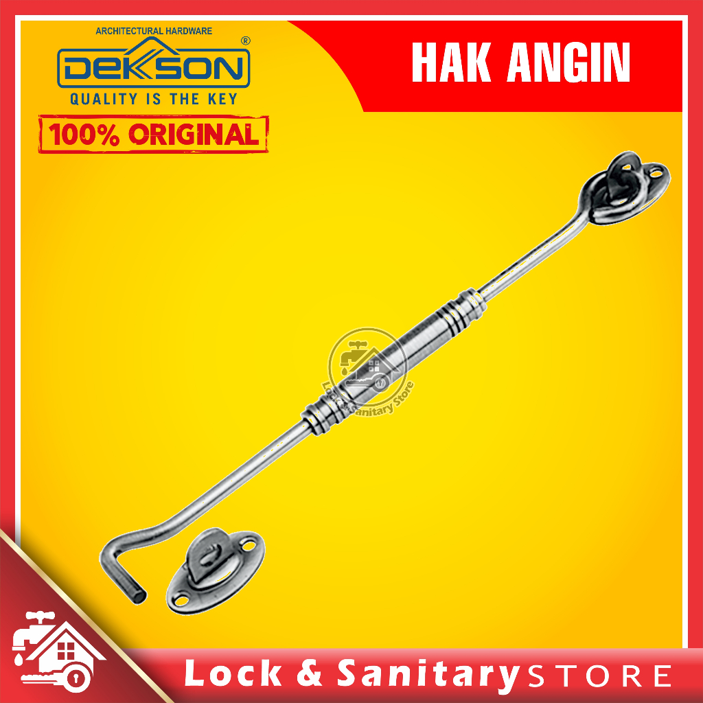Hak Angin Dekson Dekkson HA DKS NEW 10" SS Kait Angin Penahan Jendela