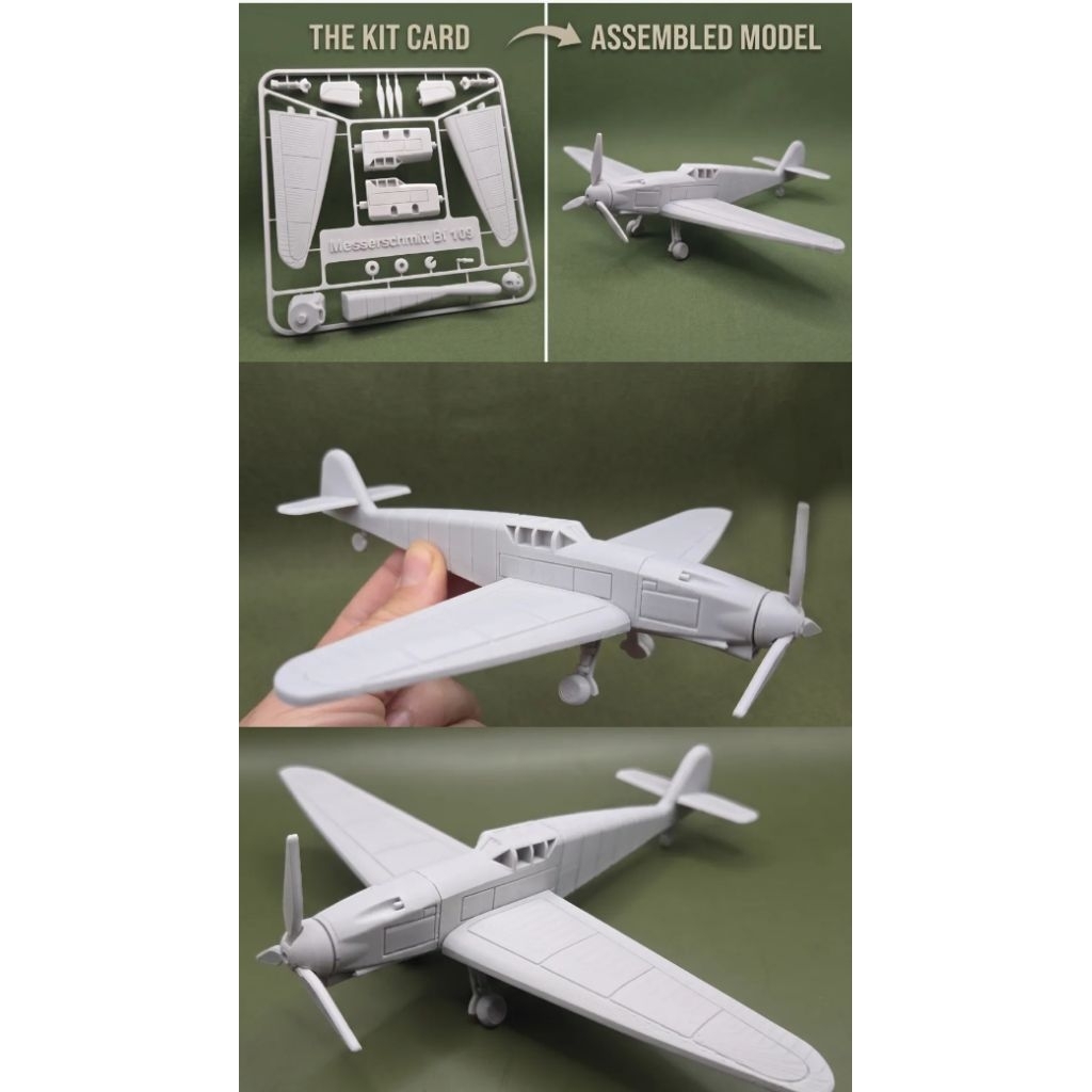 BF 109 Fighter Plane Kit Card