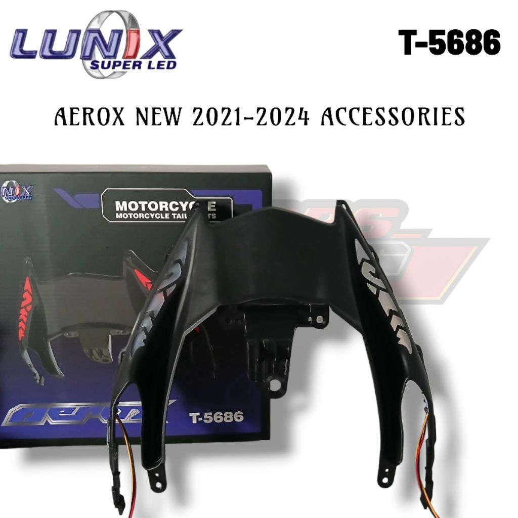 Lampu Undertail Led Plus Sen Running Stoplamp Aerox 155 Aerox New 2021-2024