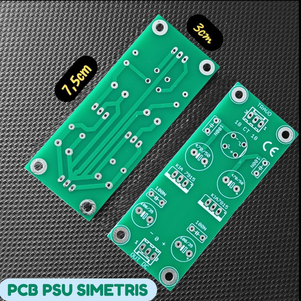 PCB PSU SIMETRIS TANPA HEATSINK