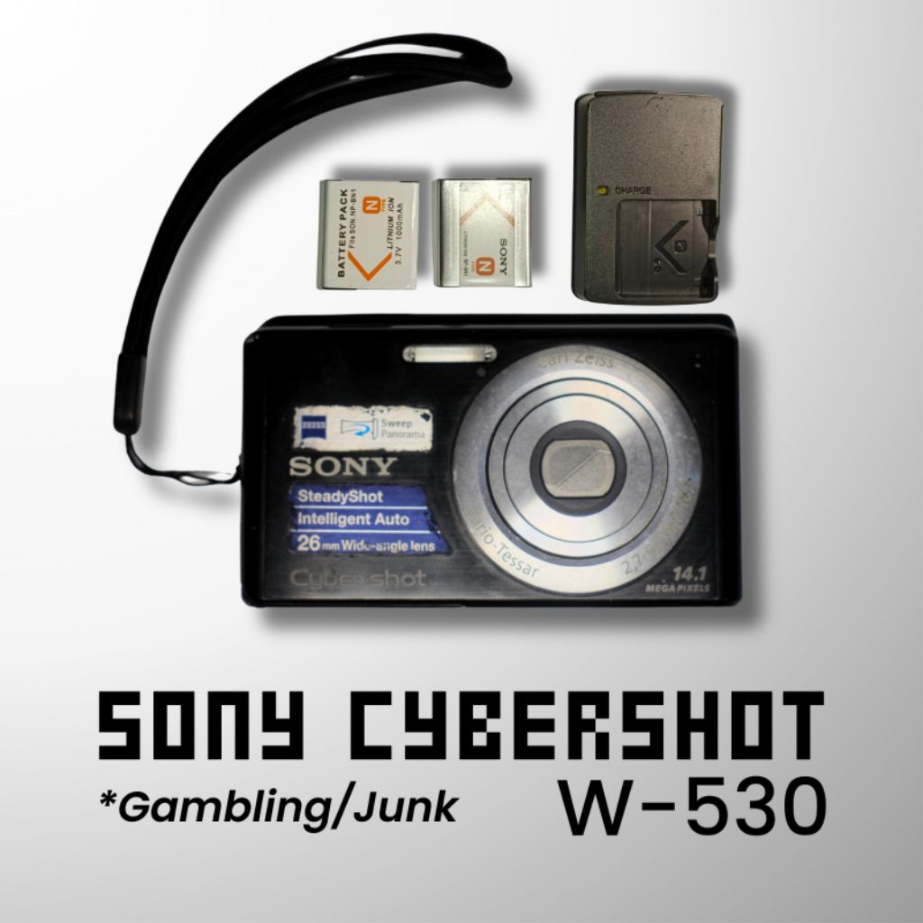 [Kamera Junk/Gambling] Sony Cybershot DSC W-530 Kamera Digicam Pocket Bahan Service