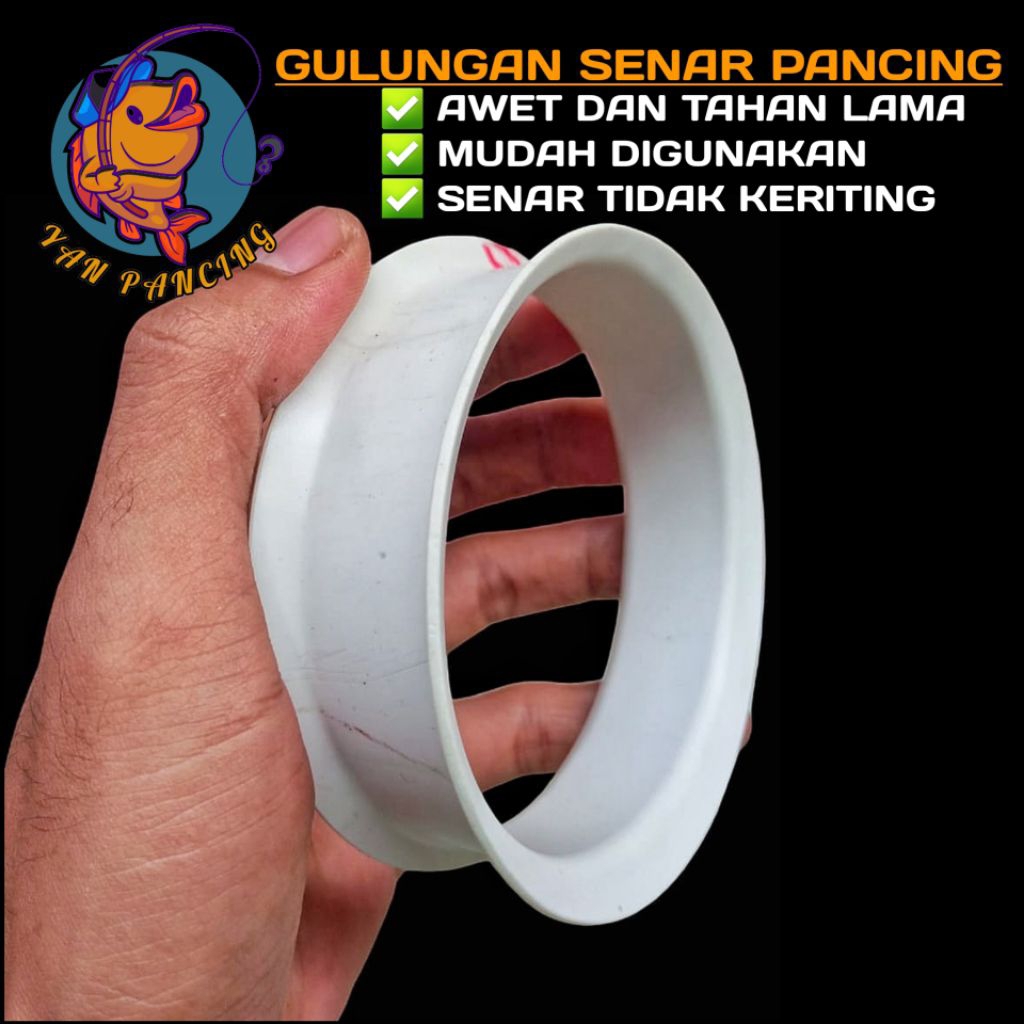 Gulungan Senar Pancing PVC | Golak Pancing | Ukuran XL Diameter 10 cm