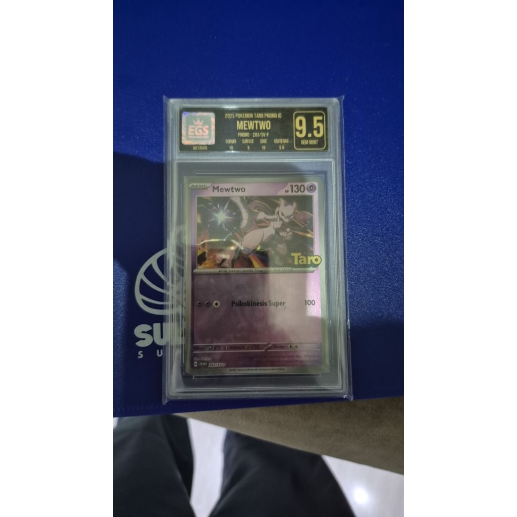 kartu pokemon mewtwo promo taro EGS SLAB