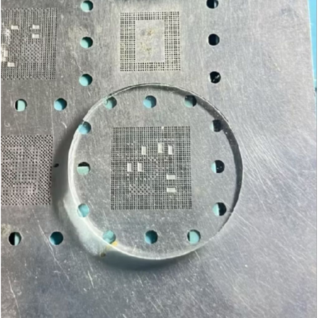 Kaca Cetak IC CPU eMMC RAM UFS | glass reballing