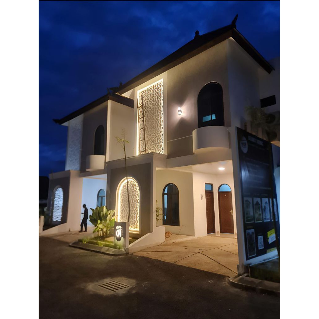 Krawangan GRC Pracetak Ornamen Dinding Luar Rumah Mewah Per Meter