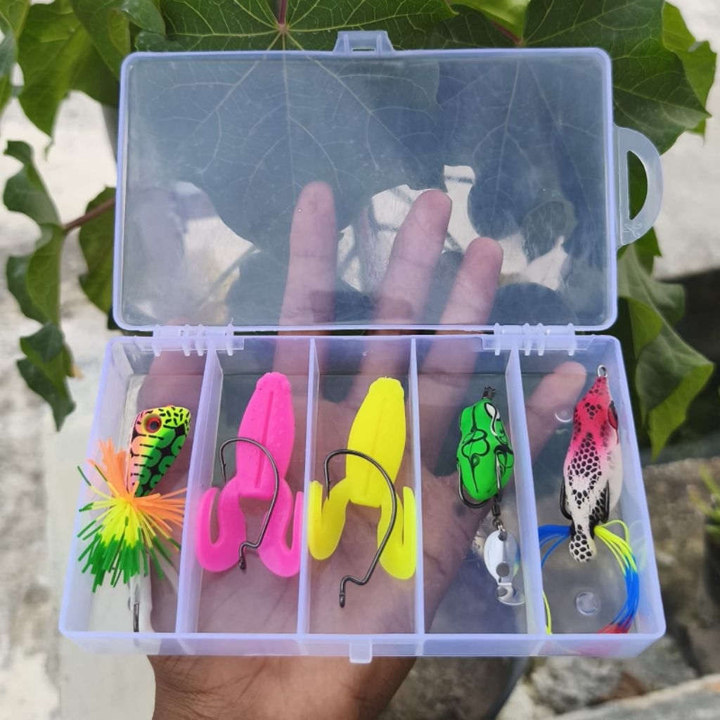 5PCS UMPAN CASTING+BOX UMPAN CASTING GABUS