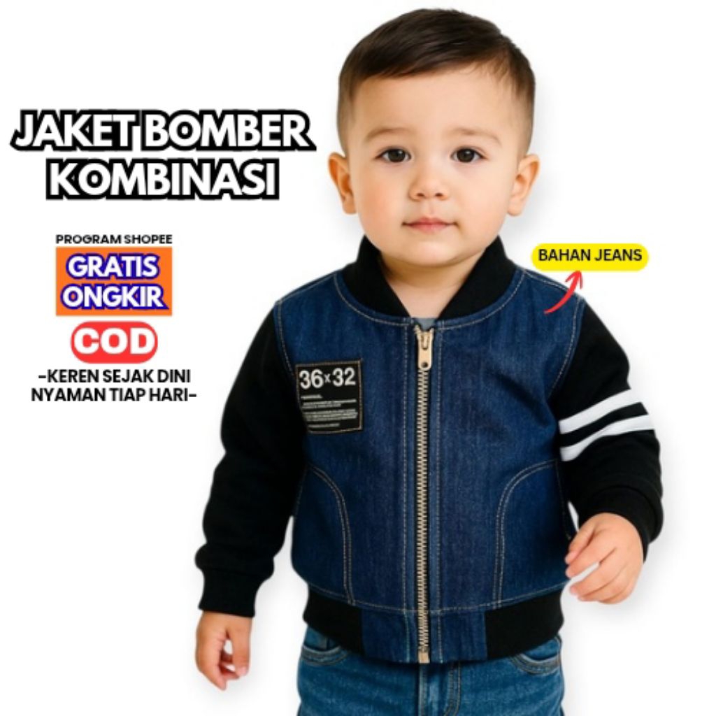  BAJU BAYI LAKI LAKI 6 12 BULAN - JAKET JEANS BAYI - JAKET LEVIS BAYI - BAJU BAYI MURAH LAKI LAKI - 