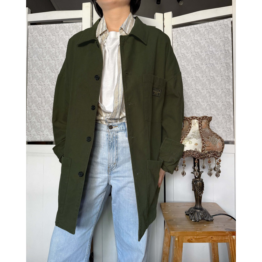 Olive Green Oversized Outer