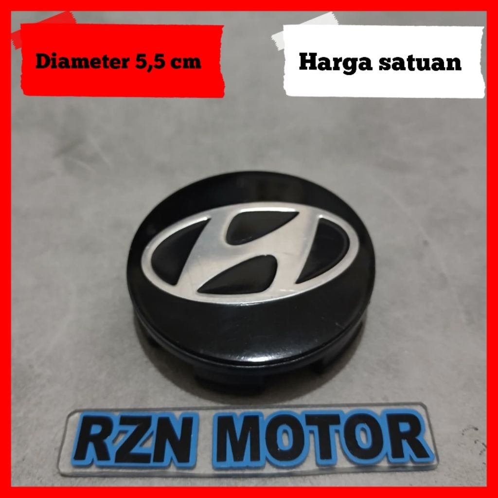 Dop tutup velg mobil Hyundai diameter 5,5 cm harga satuan