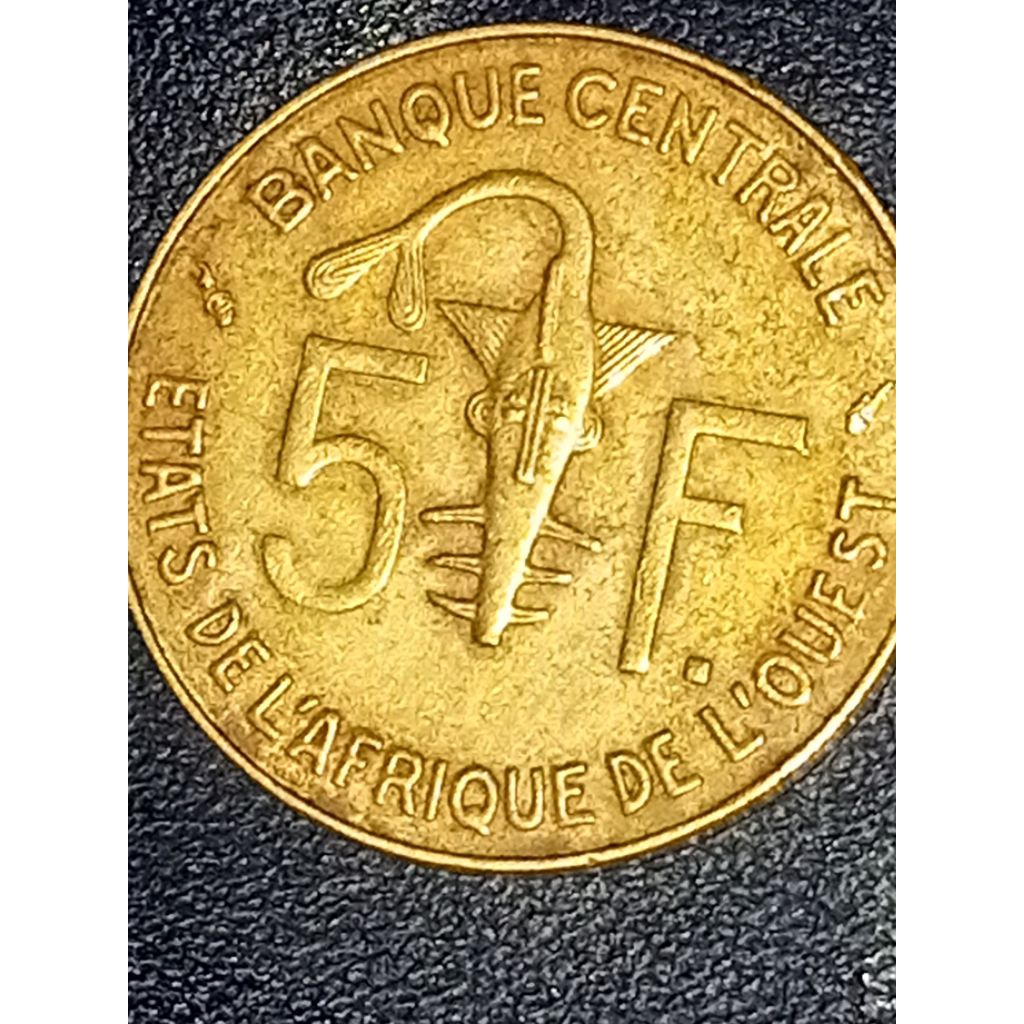 5 FranCs CFA, Afrika Barat, Original