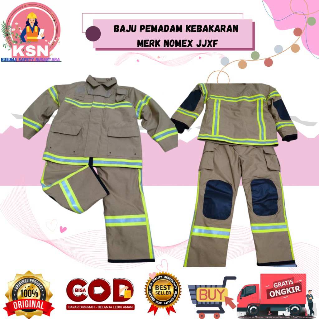BAJU PEMADAM KEBAKARAN MERK NOMEX JJXF / BAJU SAFETY PEMADAM JJXF / BAJU PEMADAM KEBAKARAN / BAJU SA