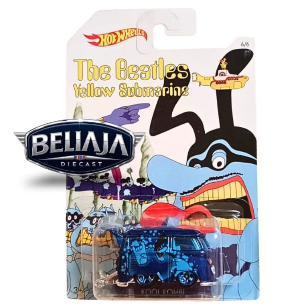 HOT WHEELS KOOL KOMBI BLUE THE BEATLES YELLOW SUBMARINE SERIES