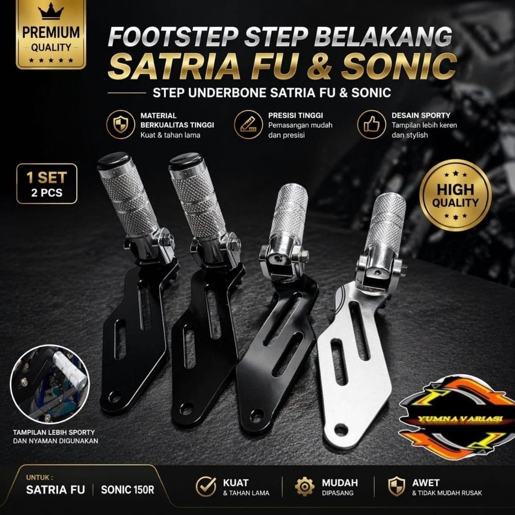 Footstep Step Belakang Satria Fu dan Sonic 150r Step Underbone Satria Fu dan Sonic Footstep Underbon