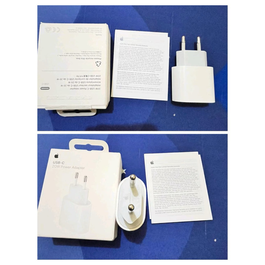 PRELOVED-Charger USB-C 20W Apple - Pengisian Cepat, Portabel, Kompatibel dengan iPhone 8 ke atas