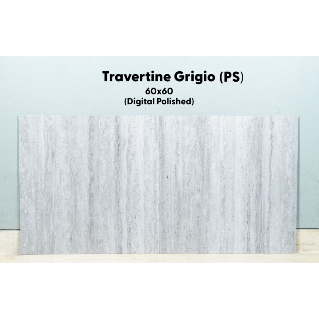 Granit 60x60 Travertine Grigio Glossy Pasadena