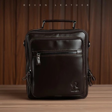 Reven Leather Tas Selempang Kulit Pria Bonature Leather Slingbag Original