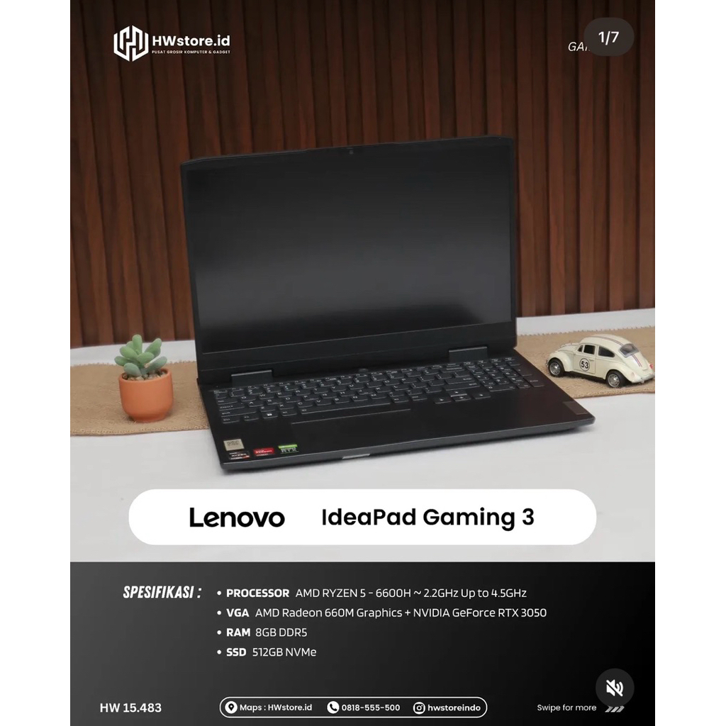 LENOVO IdeaPad Gaming 3 - 15ARH7