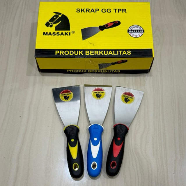 MASSAKI GG KARET 2-1/2” inci stainless steel asli sekrap kape gagang karet TPR 2,5 inci ( 6cm ) putt