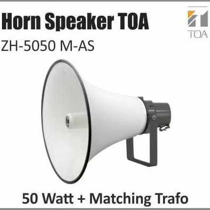 TOA Horn Speaker ZH-5050M-AS Corong Speaker 50 Watt Matching Trafo Mecing ZH 5050 M AS
