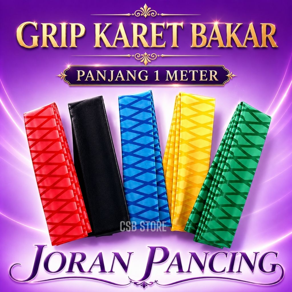 KARET BAKAR JORAN PANCING MOTIF DIAMETER 15mm - 50mm GRIP KARET BAKAR JORAN - Panjang 1 meter