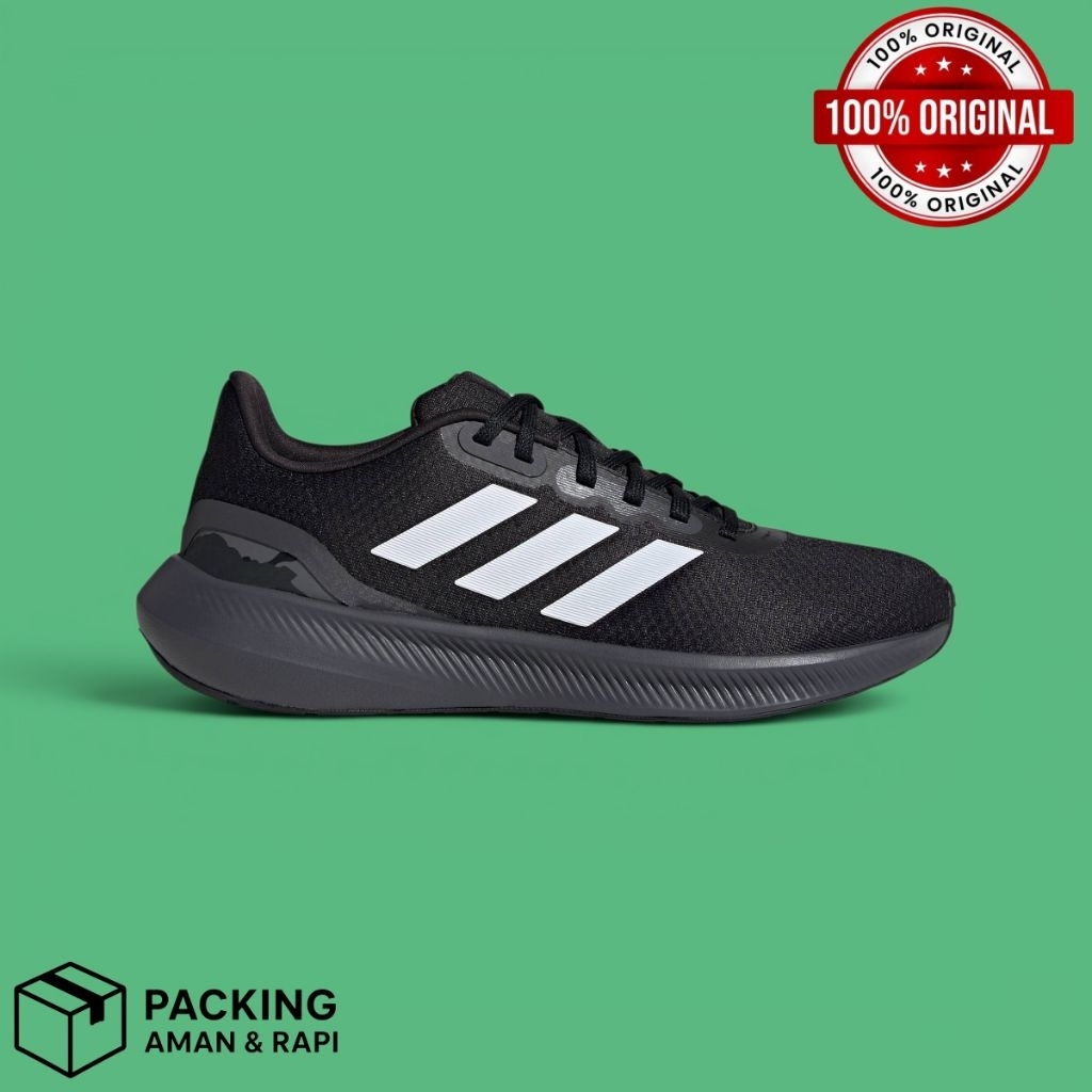 Adidas Runfalcon 3.0 Black Running Shoes Men