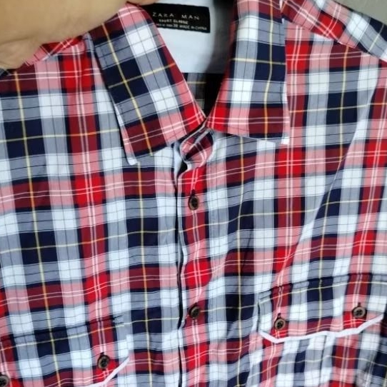 kemeja pria double pocket SIZE L zaraman