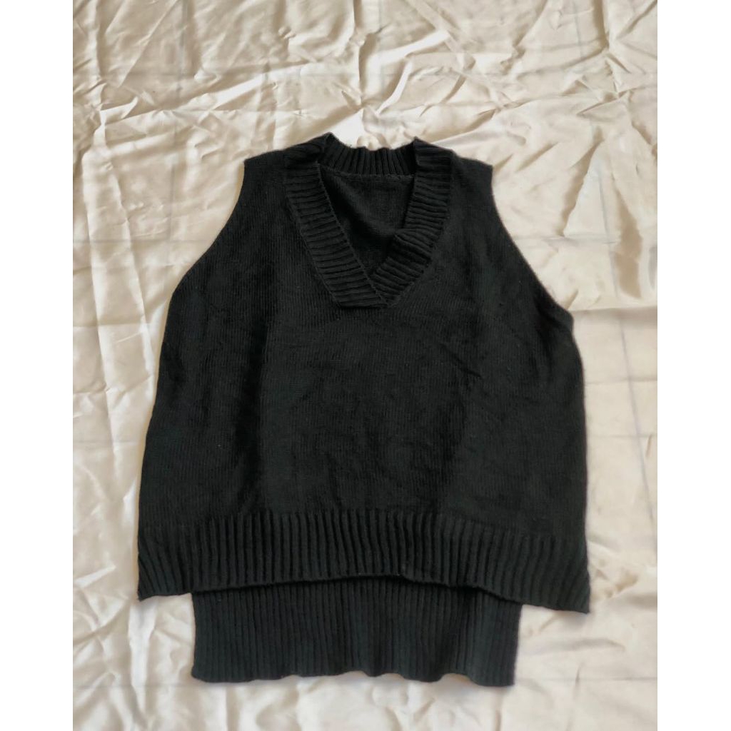 preloved vest hijau botol