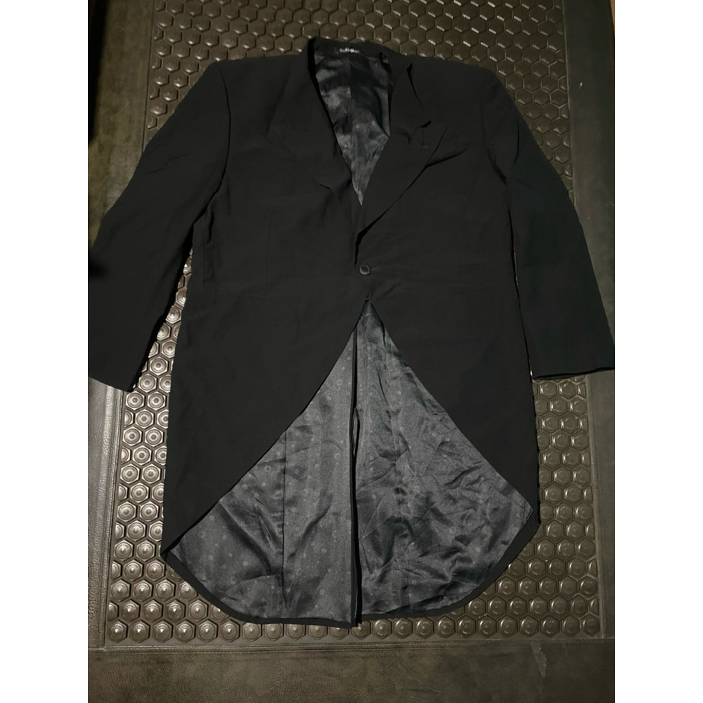 TUXEDO LONG BLAZER JAS BUCKINGHAM HITAM PEKAT MODEL UNIK MEWAH BRANDED