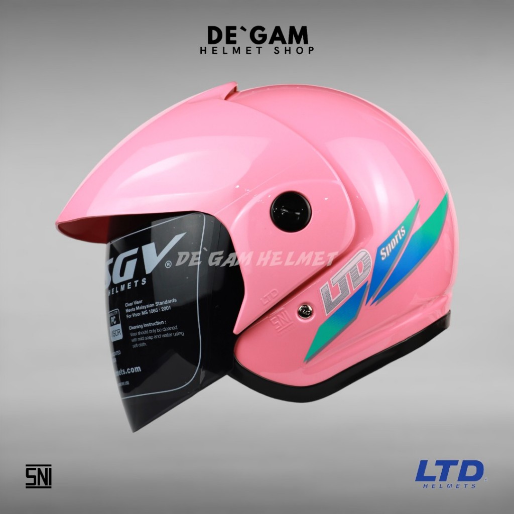 LTD Sport Solid - Bright Pink - Helm Half Face