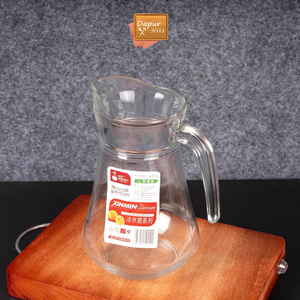Water Jug Kaca, Pitcher Glass / Pitcher Besar /  Teko Kaca  / Teko Air Kaca / Teko Air Besar