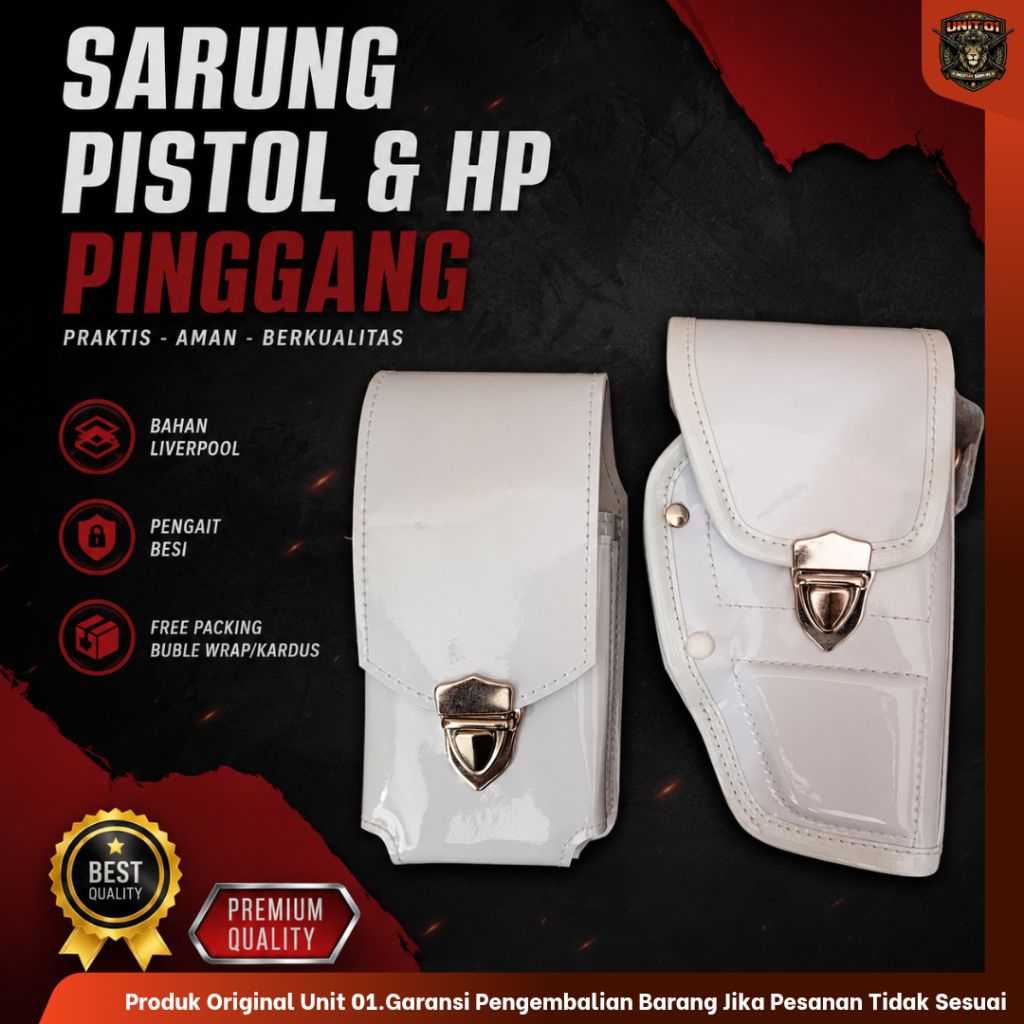 Holster & Magazen Polos Sarung Pistol putih polos sarung hp putih polos Sarung Hp Tactical Wadah hp 