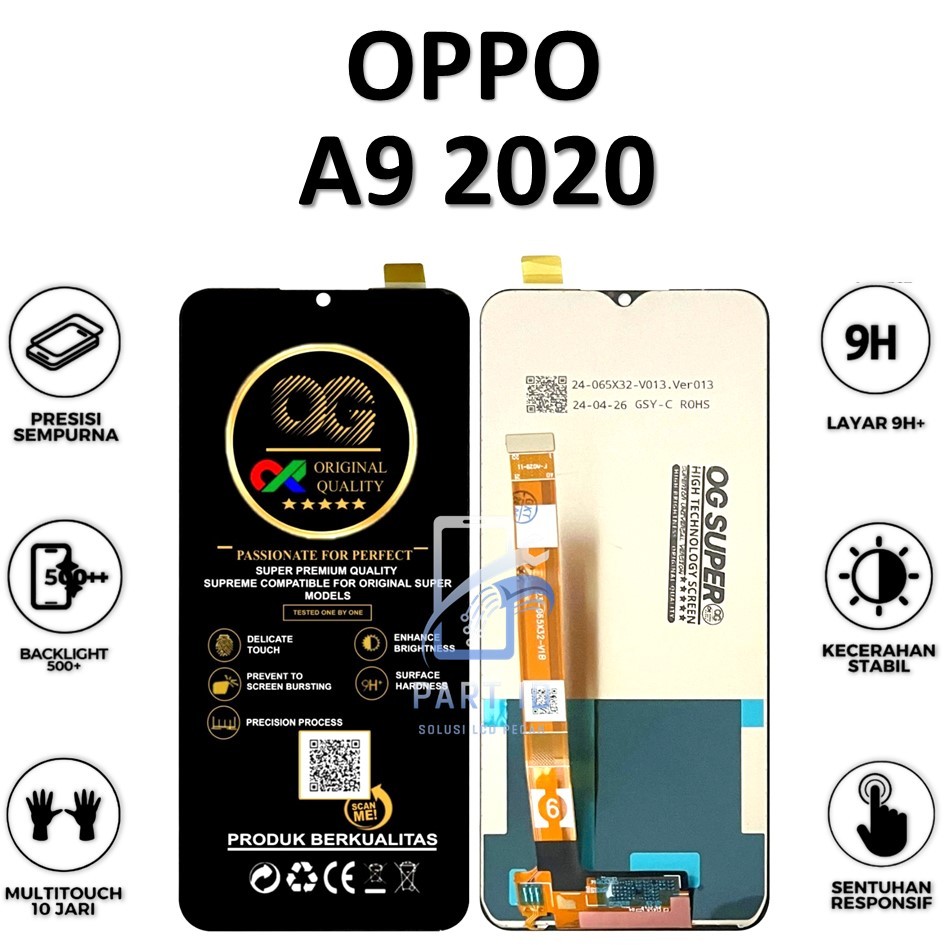 LCD TOUCHSCREEN OPPO A9 2020 FULLSET ORIGINAL 100% FULLSET