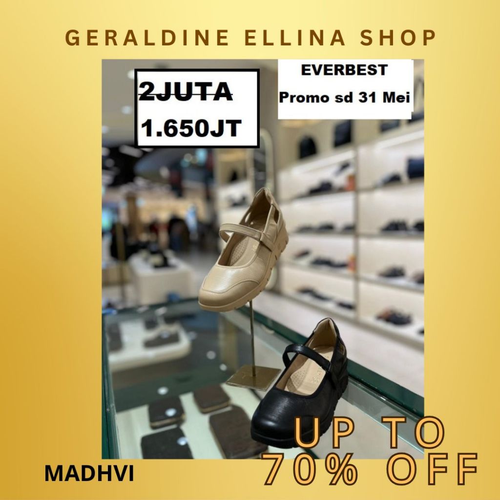 Sepatu wedges Wanita perempuan cewe cewek EVERBEST ORIGINAL 100% seri JANICE