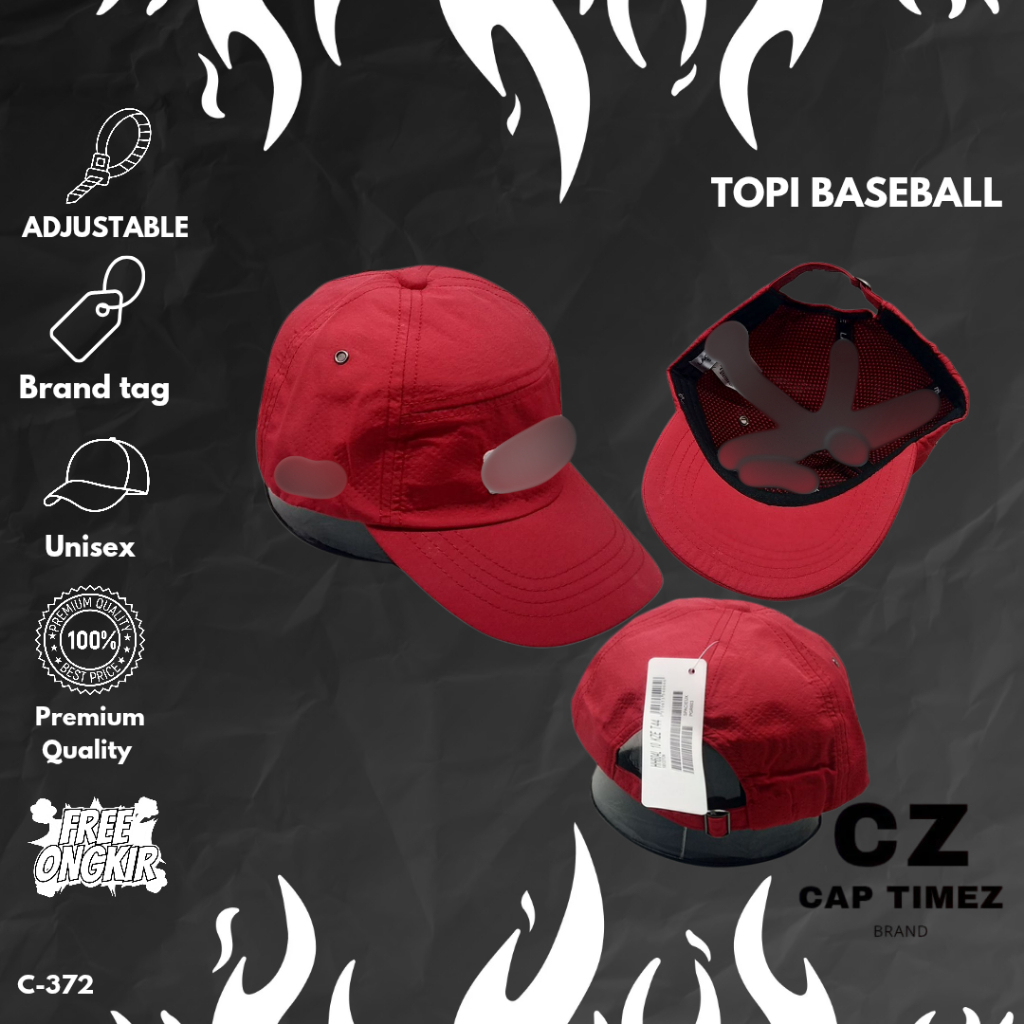 Topi Bisbol Logo Buaya Side Stylish