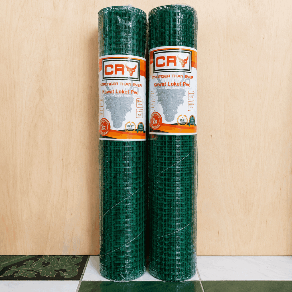 Ram Kawat HMI 10 METER Kawat Loket Pvc 1/2'' 12mm 1 roll / Kawat Ram Ayakan / Kawat Kandang Burung