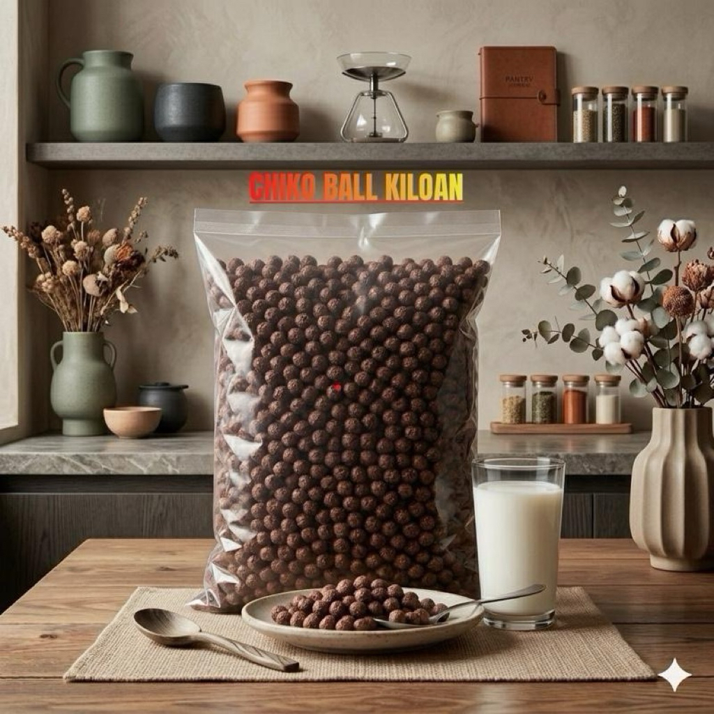 500gram/1kg - CIKO BALL / SNACK CHIKI BALLS 1kg CHIKO BALL rasa coklat manis kiloan chiko ball mini 