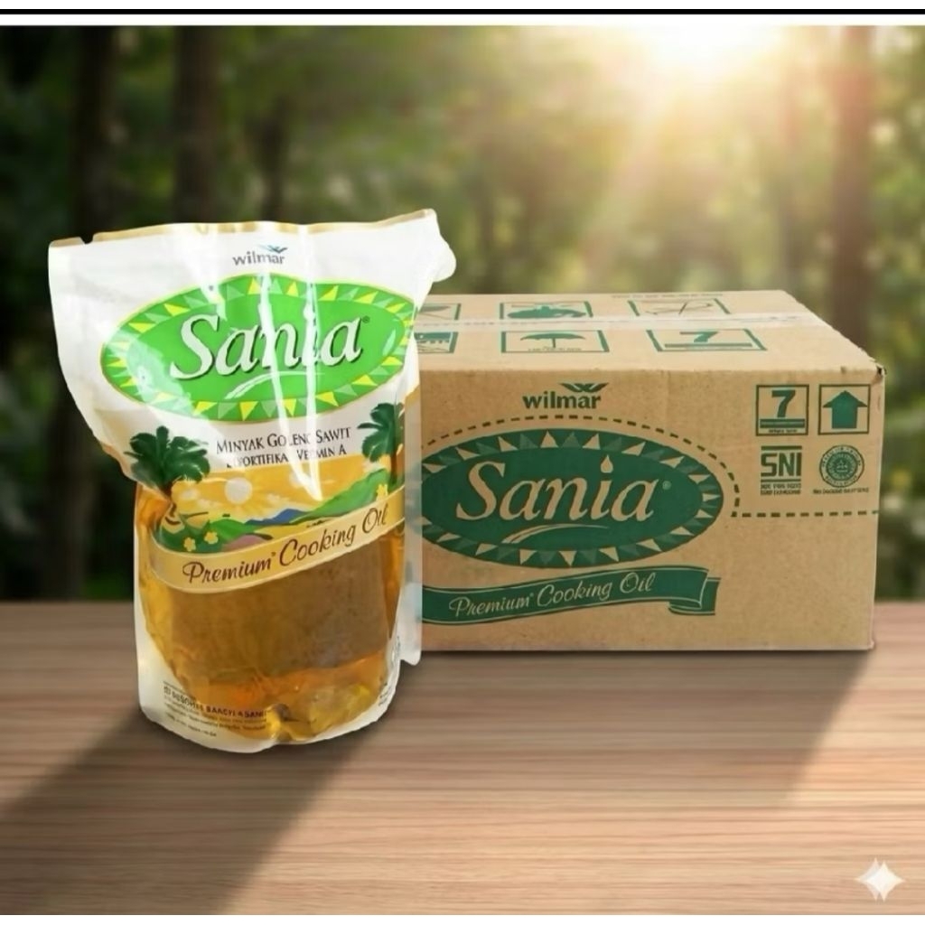 Minyak Goreng Sania 2 Liter 1 Dus / Karton