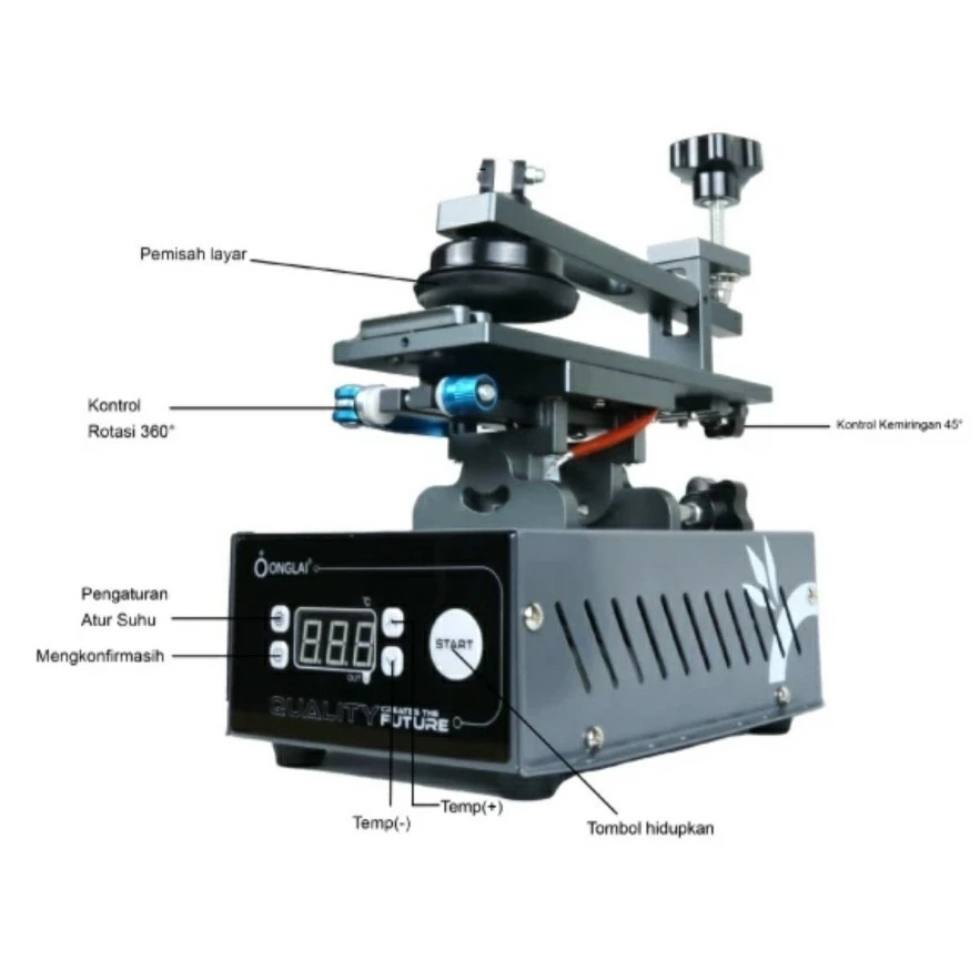 MESIN PEMISAH KACA TOUCHSCREEN / SEPARATOR ONGLAI D-ONE PRO